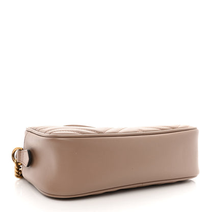 Gucci Calfskin Matelasse Small GG Marmont Chain Shoulder Bag Porcelain Rose 4 of 11