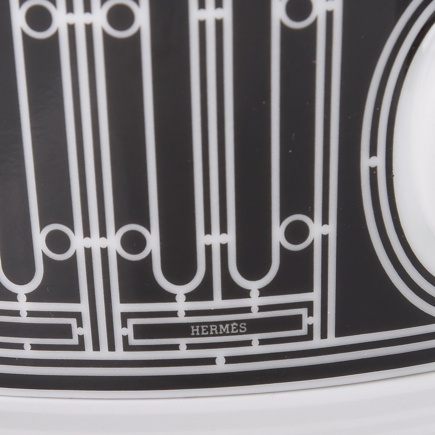 Hermes Porcelain H Deco Coffee/Tea Pot Black 7 of 10