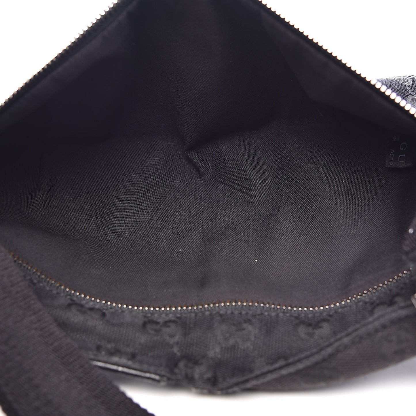 GG Monogram Double Pocket Belt Bag Black