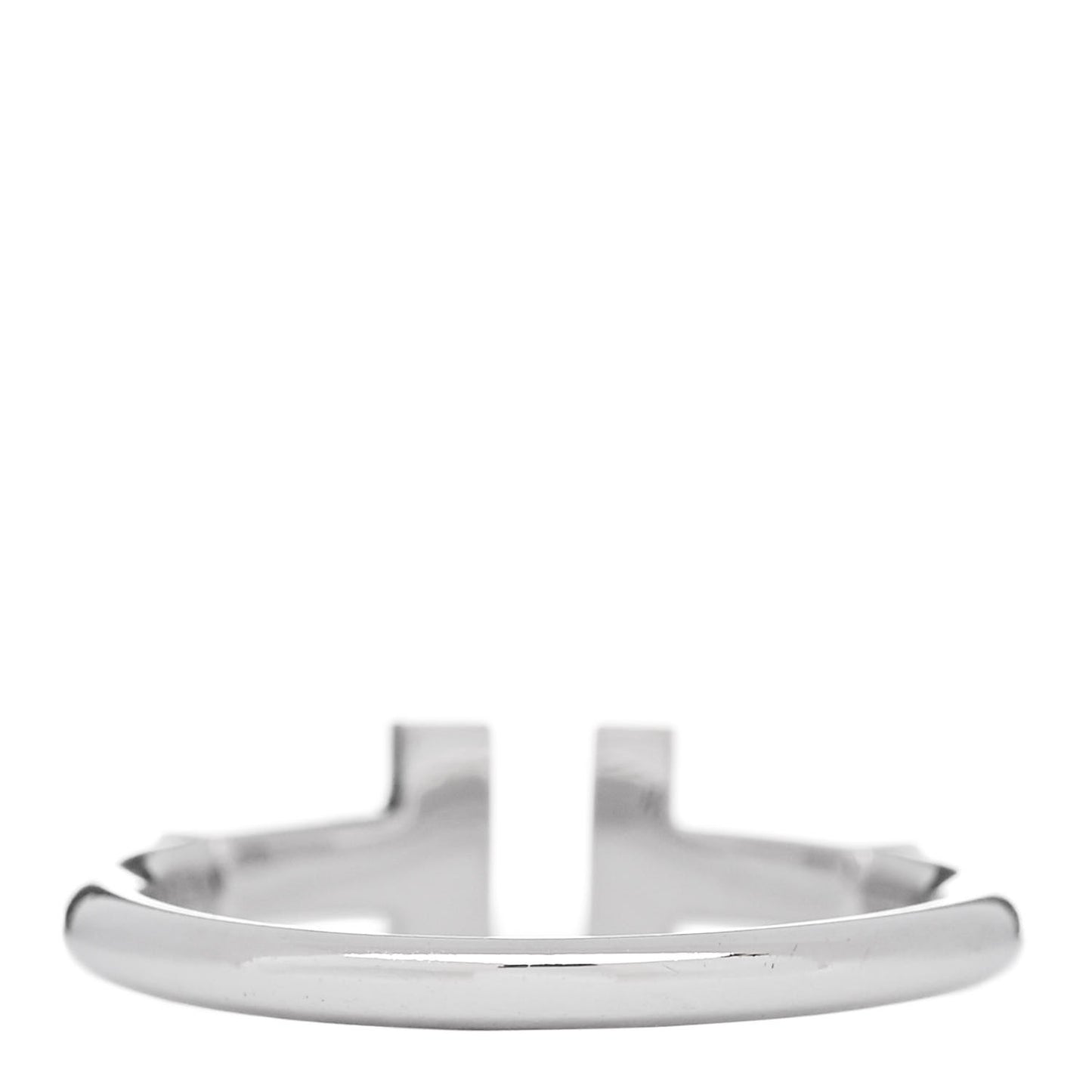 18K White Gold T Wire Ring 49 4.75