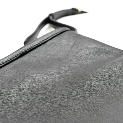 Celine Shiny Lambskin Soft Triomphe Besace Bag Black 10 of 13