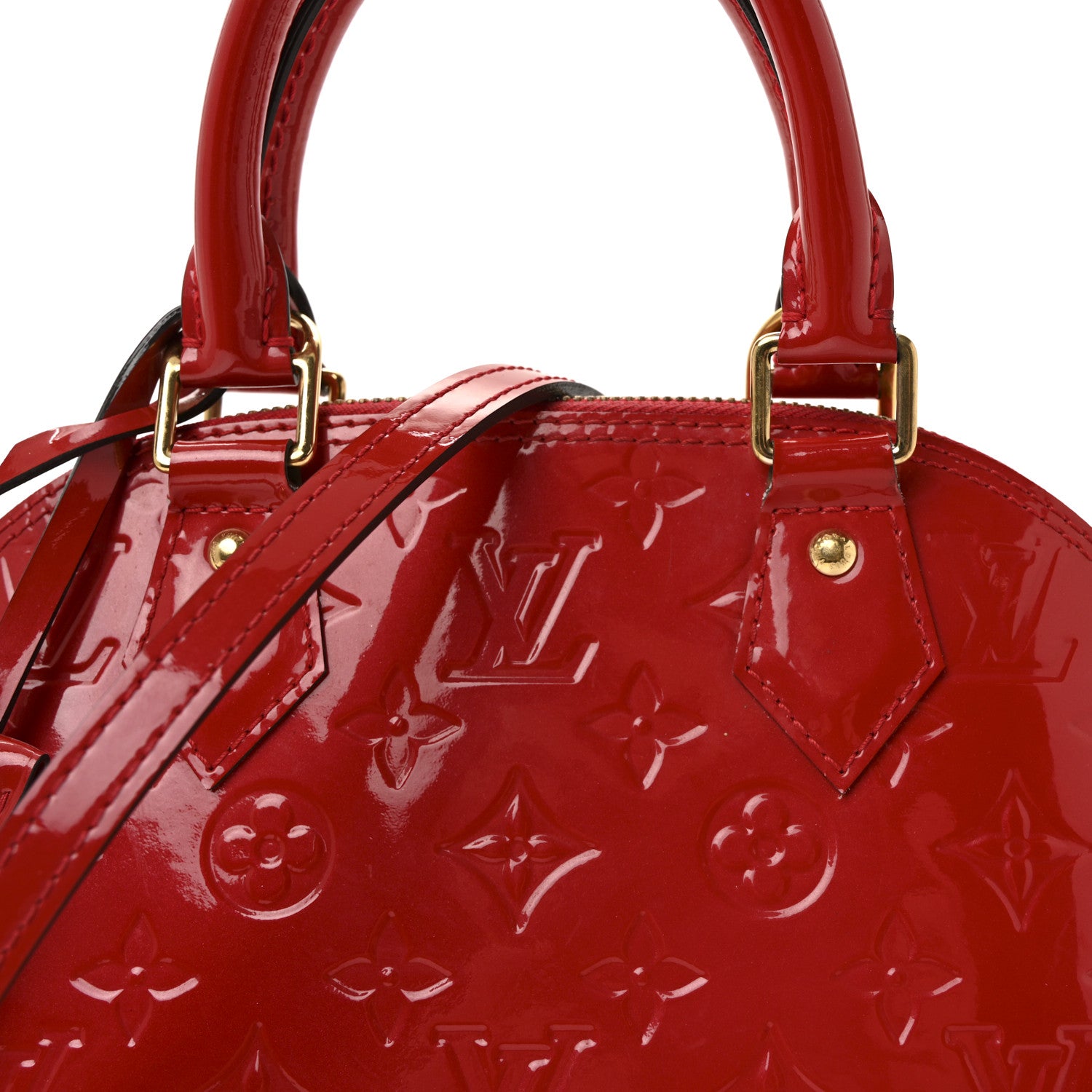 Louis Vuitton Vernis Alma BB Cherry 7 of 9