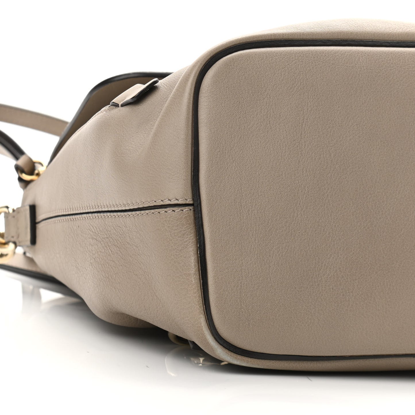 Suede Calfskin Small Faye Backpack Motty Grey