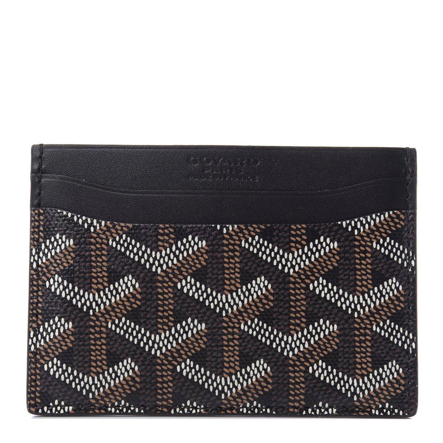 Goyardine Saint Sulpice Card Holder Black