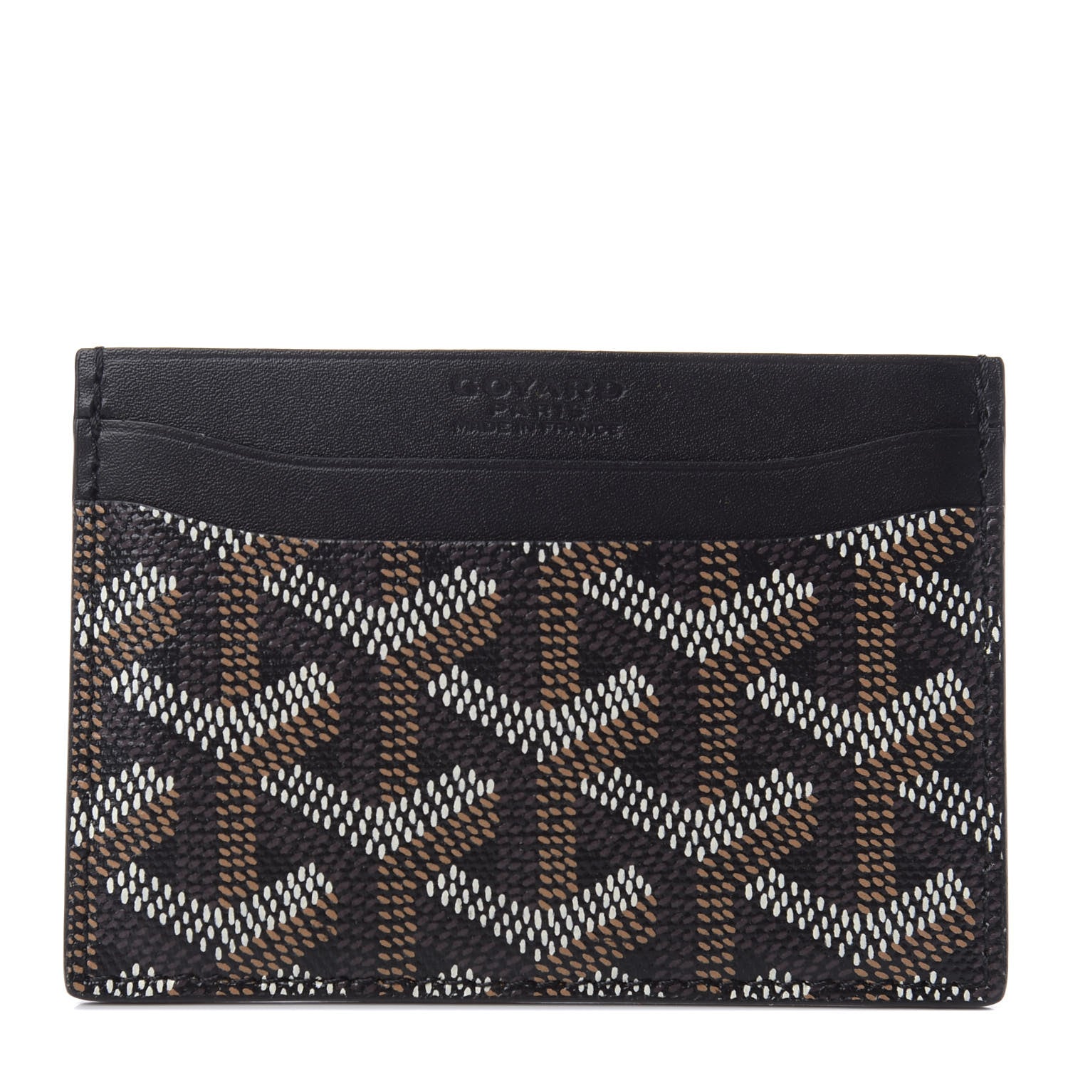 Goyard Goyardine Saint Sulpice Card Holder Black 1 of 7