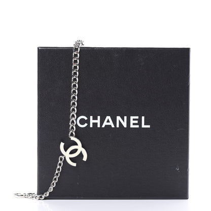 Chanel Enamel CC Ceinture Fantai Adjustable Belt Silver White 5 of 5