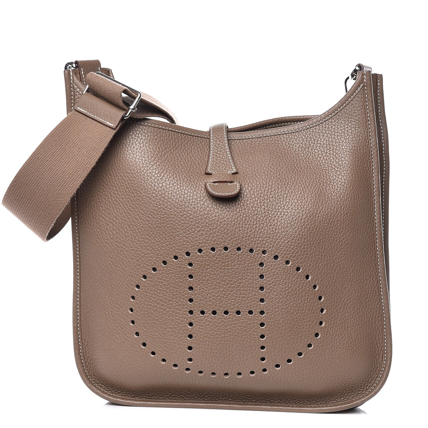 Hermes Taurillon Clemence Evelyne III PM Etoupe 1 of 10