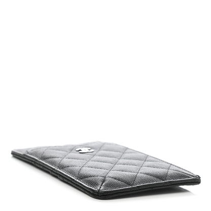 Chanel Caviar Quilted Classic Flat Wallet Pouch Black 4 of 8