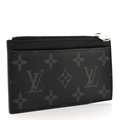 Louis Vuitton Reverse Monogram Eclipse Taiga Coin Card Holder 3 of 6