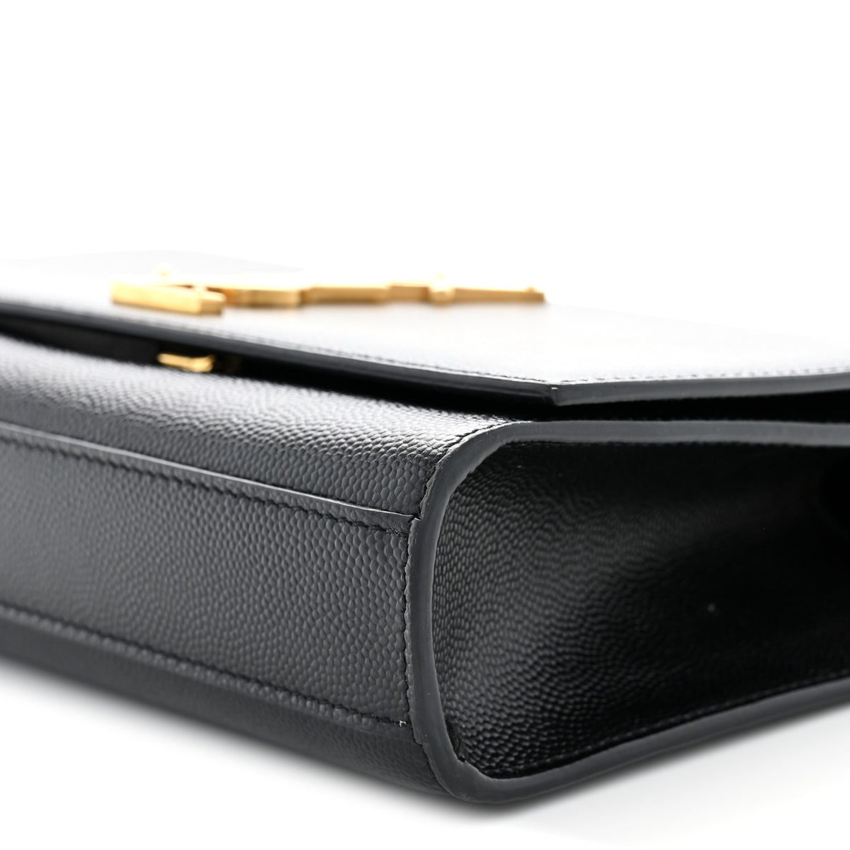 Saint Laurent Grain De Poudre Small Monogram Kate Satchel Black 10 of 11