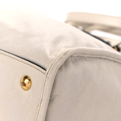 Miu Miu Vitello Shine Zip Tote Quarzo 9 of 17