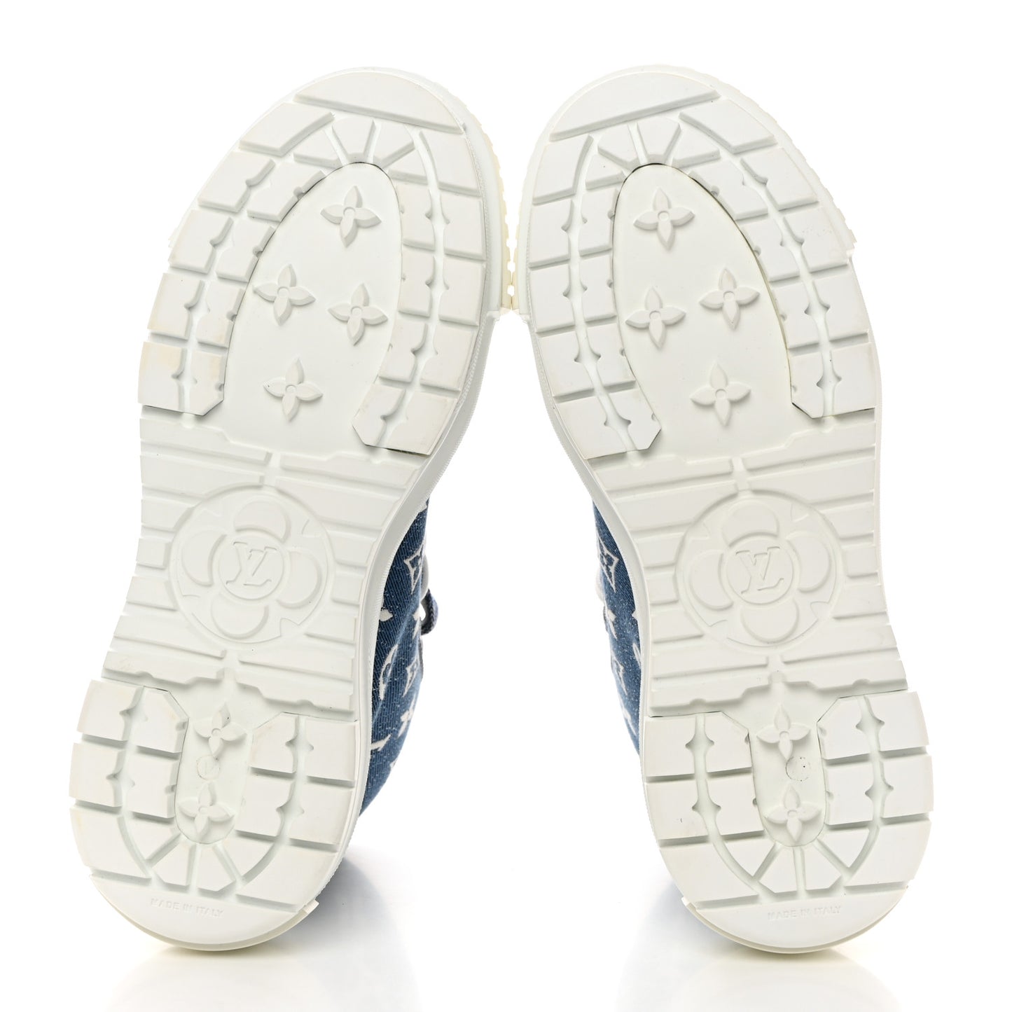 Denim Monogram Squad Sneaker Boots 38 Marine