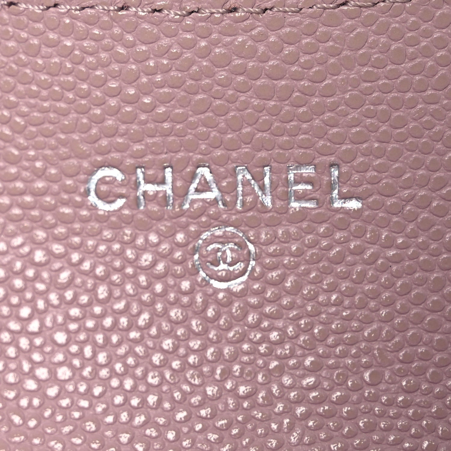 Chanel Caviar Quilted Flap Card Holder Wallet Light Pink 7 of 10