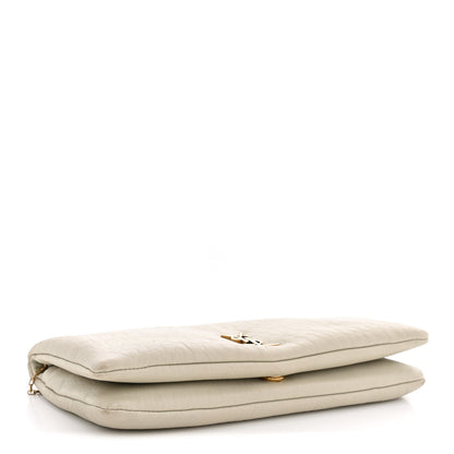 Saint Laurent Padded Lambskin Mini Calypso Wallet On Chain WOC Crema Soft 3 of 11