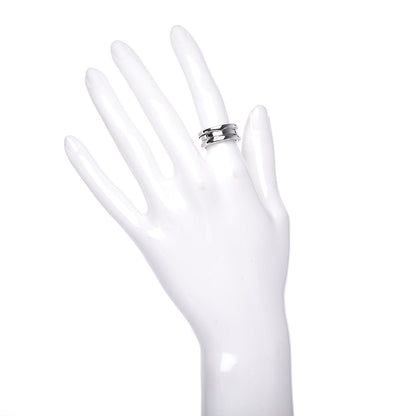 Bulgari 18K White Gold B.Zero1 Two-Band Ring 50 5.25 2 of 7