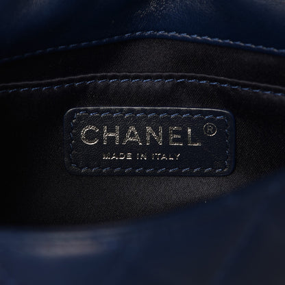 Chanel Lambskin Quilted Beaded Extra Mini Flap Dark Blue 7 of 12