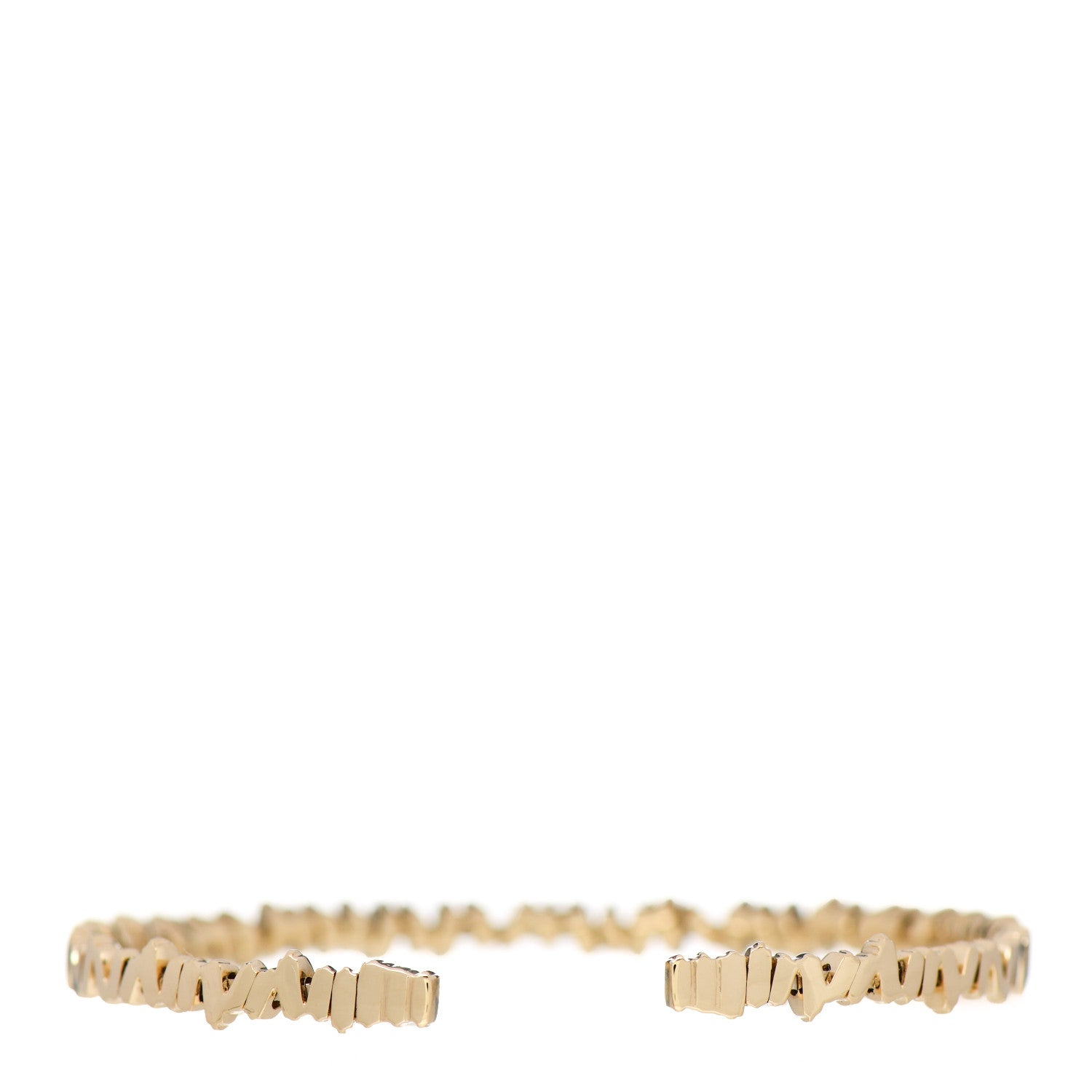 Suzanne Kalan 18K Yellow Gold Diamond Fireworks Classic Baguette Bangle Bracelet 2 of 4