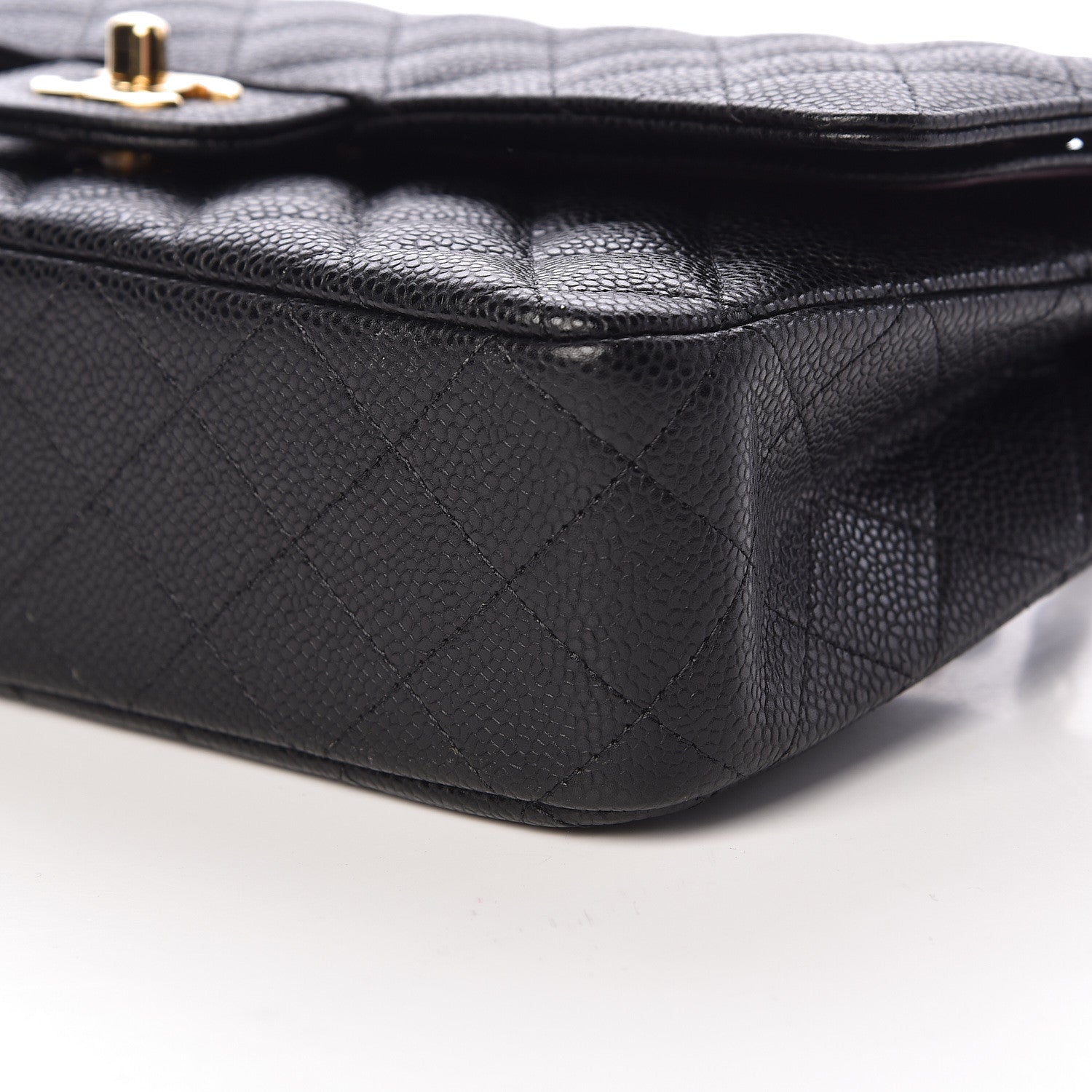 Chanel Caviar Quilted Medium Double Flap Black 10 of 11