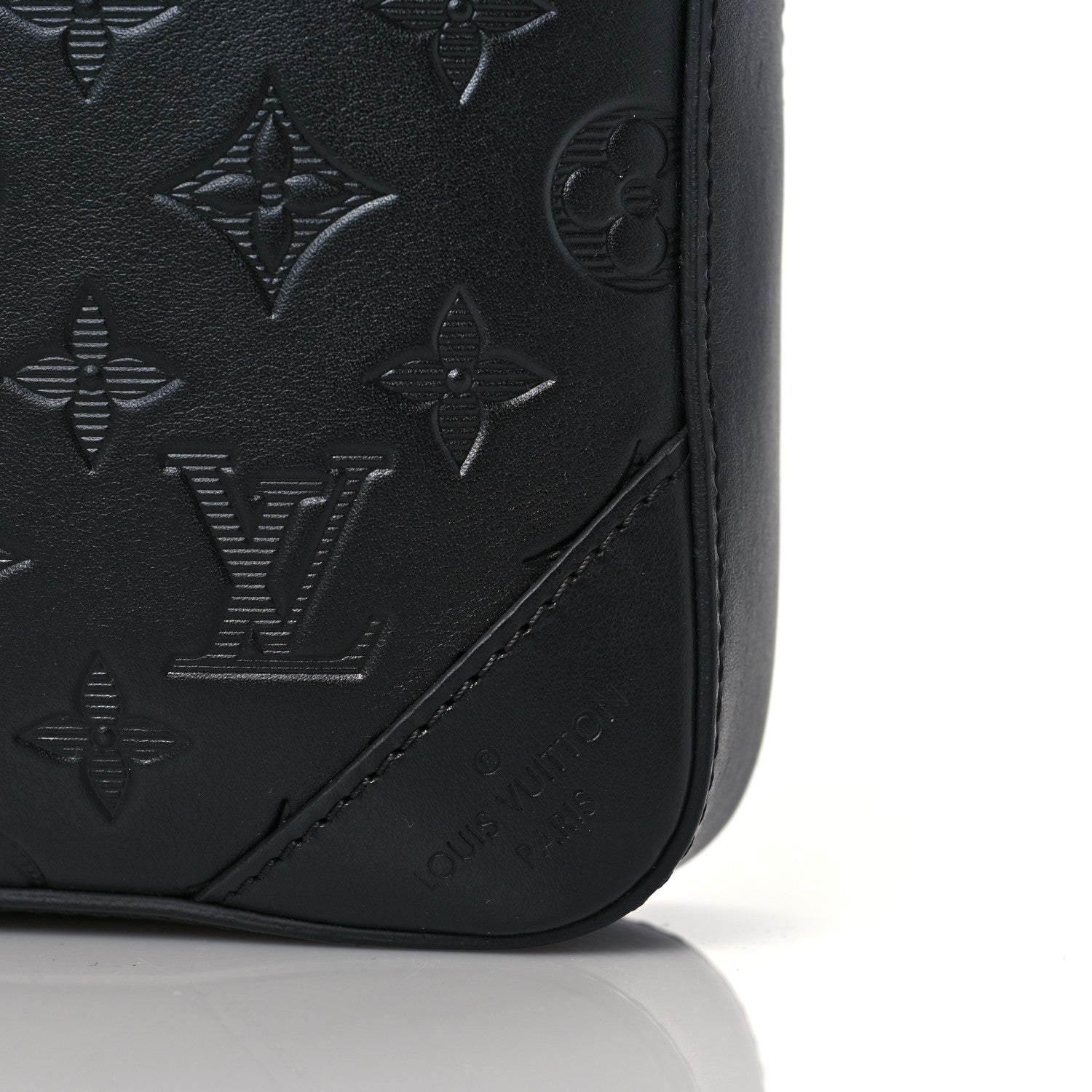 Louis Vuitton Calfskin Monogram Shadow Duo Messenger Black 9 of 9