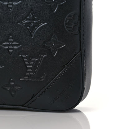 Louis Vuitton Calfskin Monogram Shadow Duo Messenger Black 9 of 9