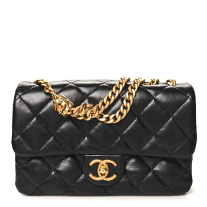 Chanel Lambskin Quilted Small Pillow Crush Flap Black 1 of 12
