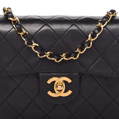 Chanel Lambskin Quilted Mini Square Flap Black 10 of 10