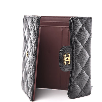 Chanel Caviar Quilted Compact Flap Wallet Black 5 of 10