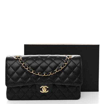 Chanel Caviar Quilted Medium Double Flap Black 11 of 11