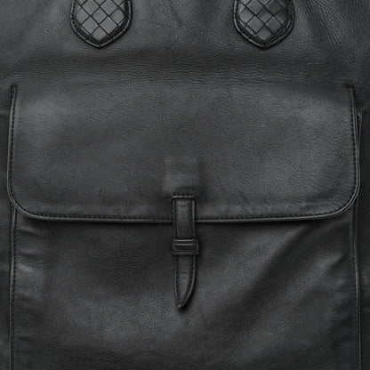 Bottega Veneta Calfskin Front Pocket Tote Black 8 of 19