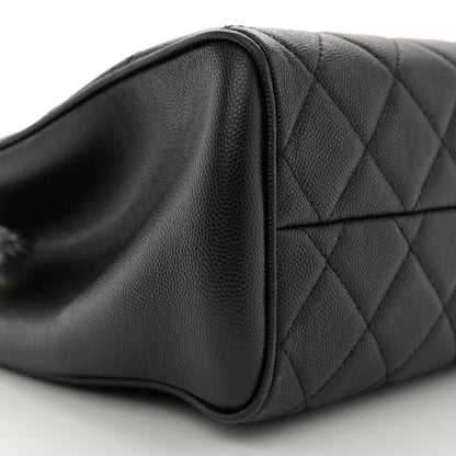 Chanel Caviar Quilted In Out Flap Shopping Tote Black 11 of 13
