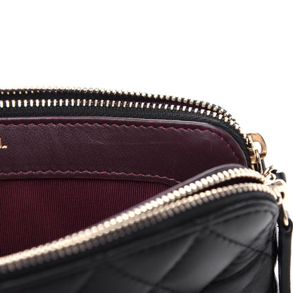 Chanel Lambskin Quilted Small Clutch With Chain Black 11 of 15