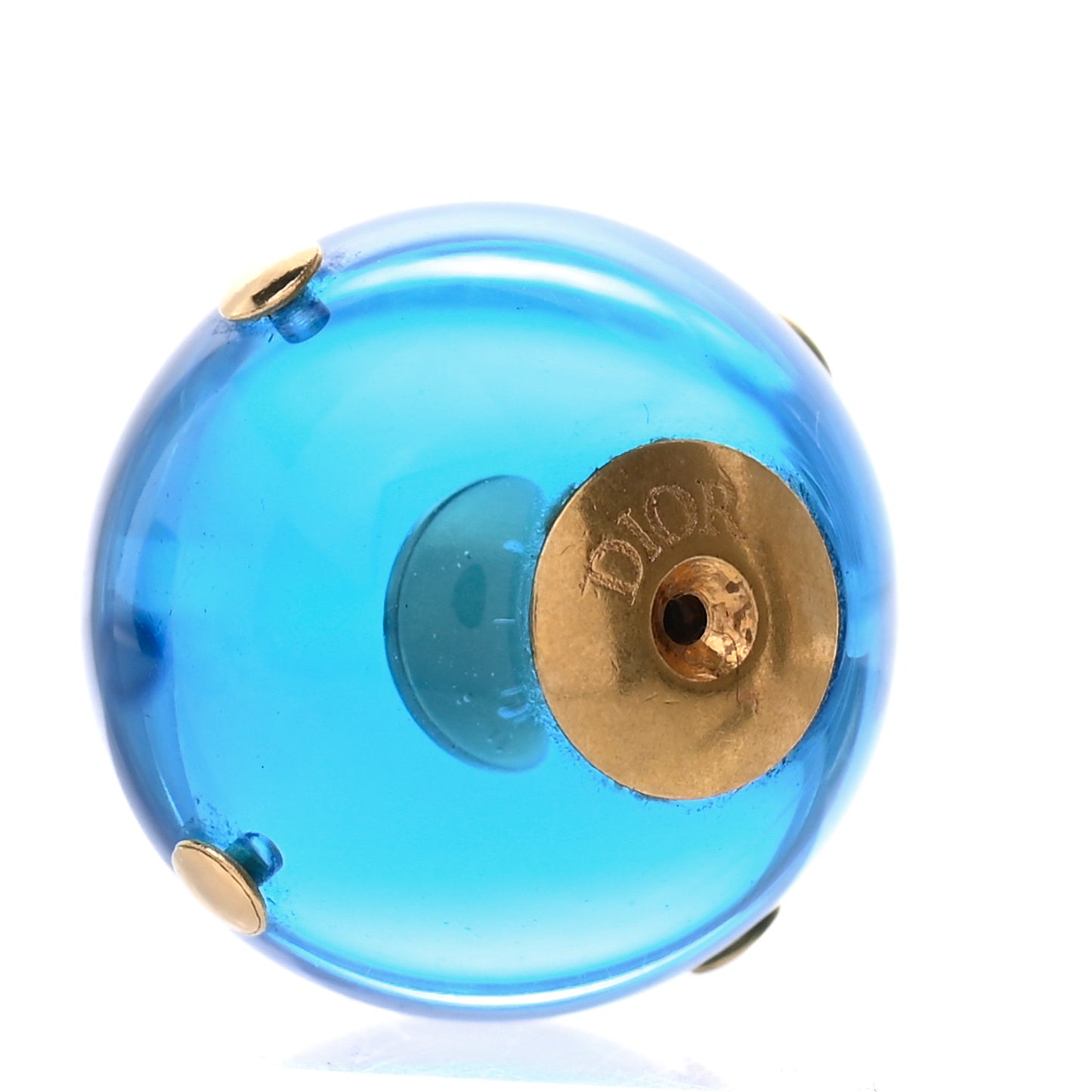 Mise En Dior Tribal Earrings Gold Blue