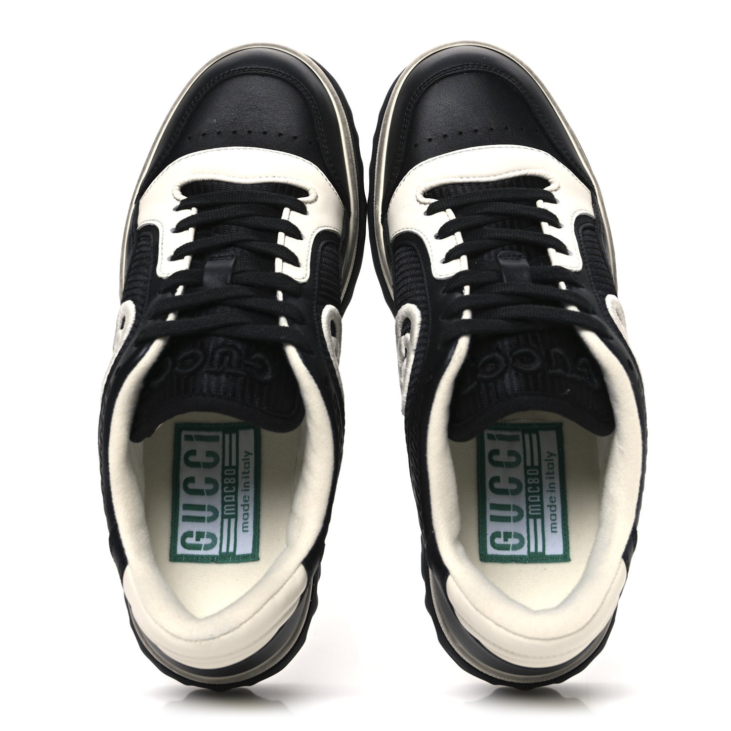 Dali Soft Calfskin Womens Mac80 Sneakers 36 Black Off White