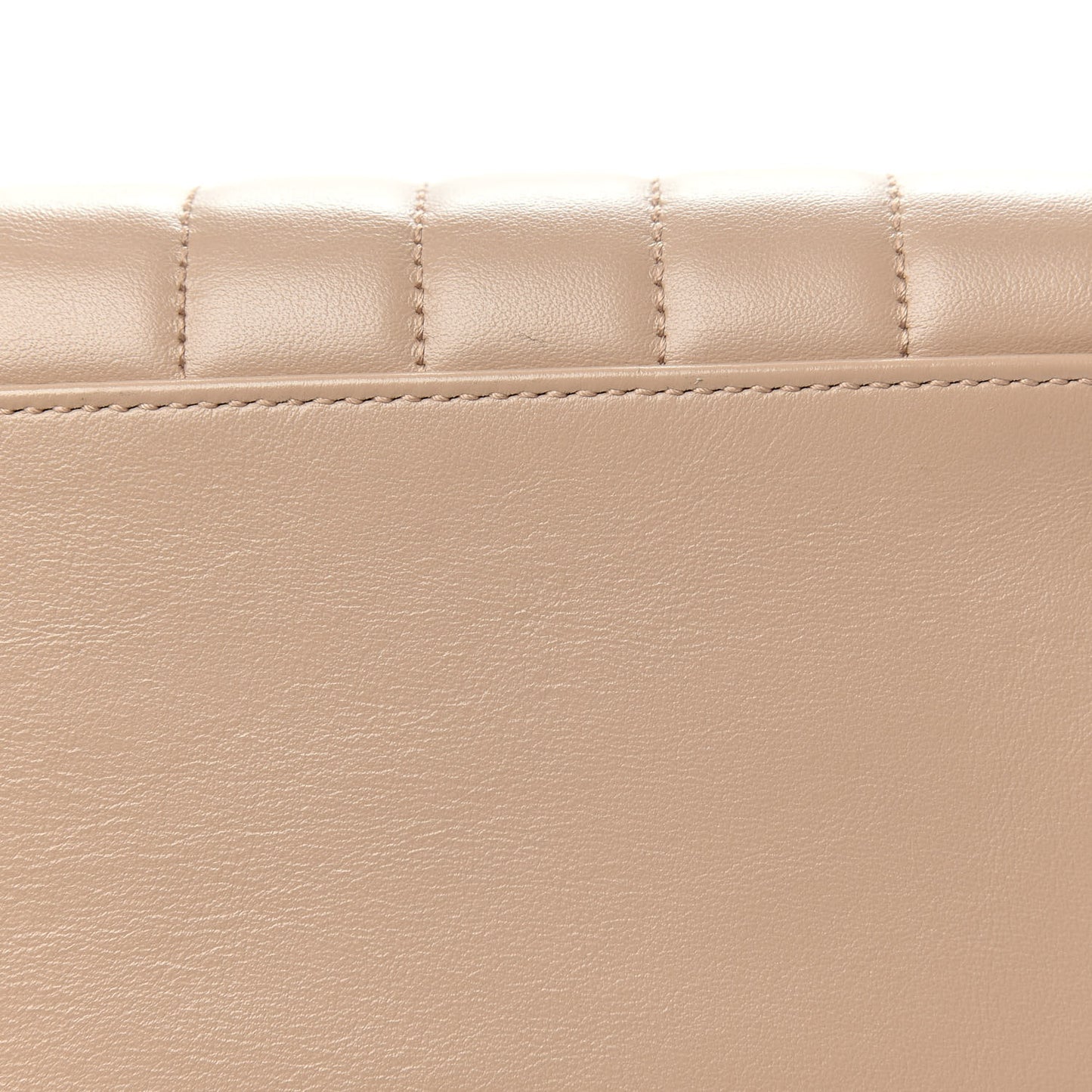 Calfskin Y Quilted Monogram Medium Loulou Satchel Dark Beige