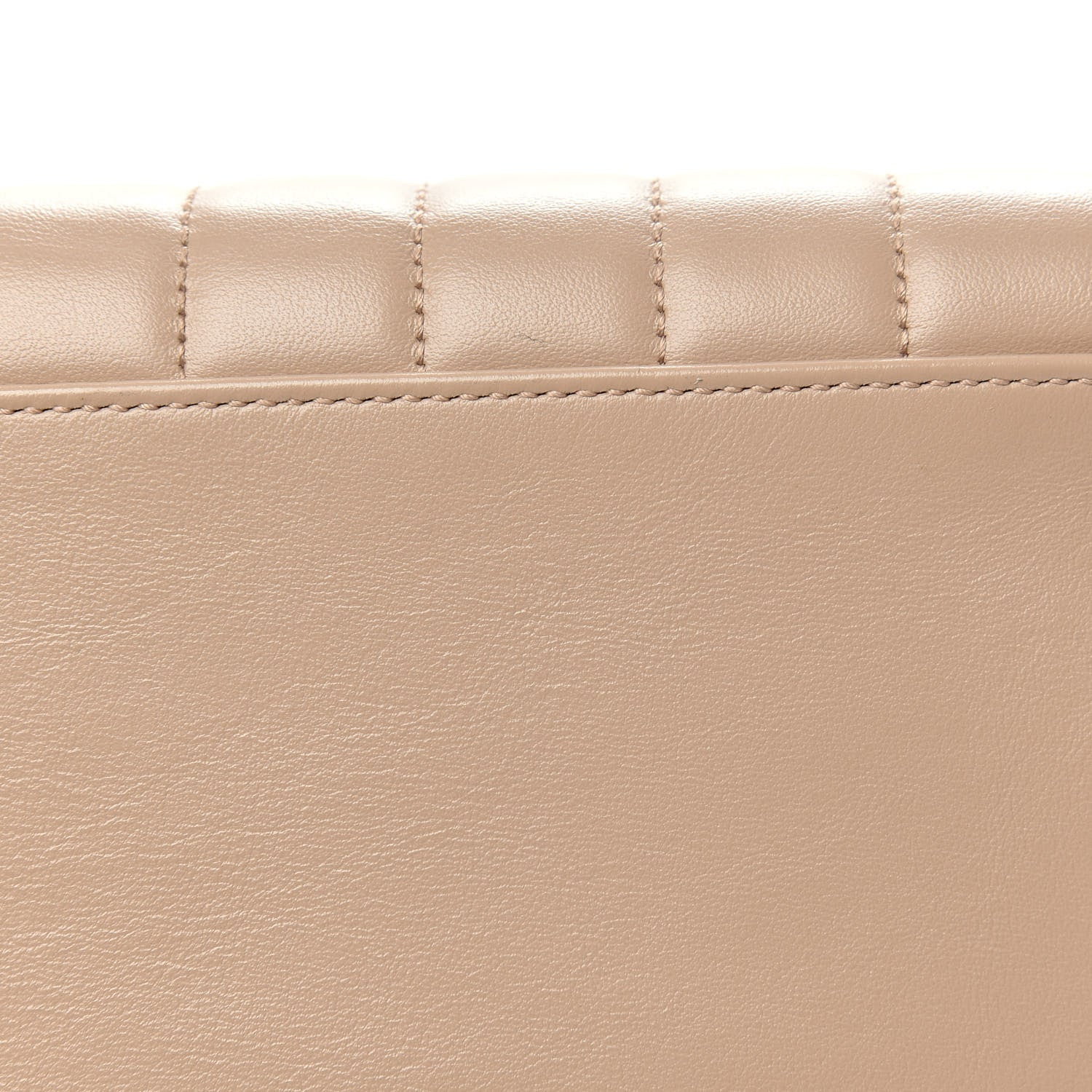 Saint Laurent Calfskin Y Quilted Monogram Medium Loulou Satchel Dark Beige 12 of 13