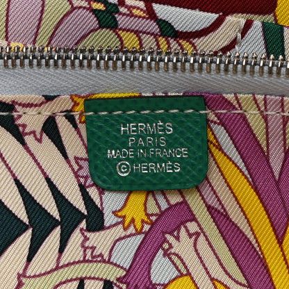 Hermes Epsom Silk'In Wallet Vert Jade 6 of 8