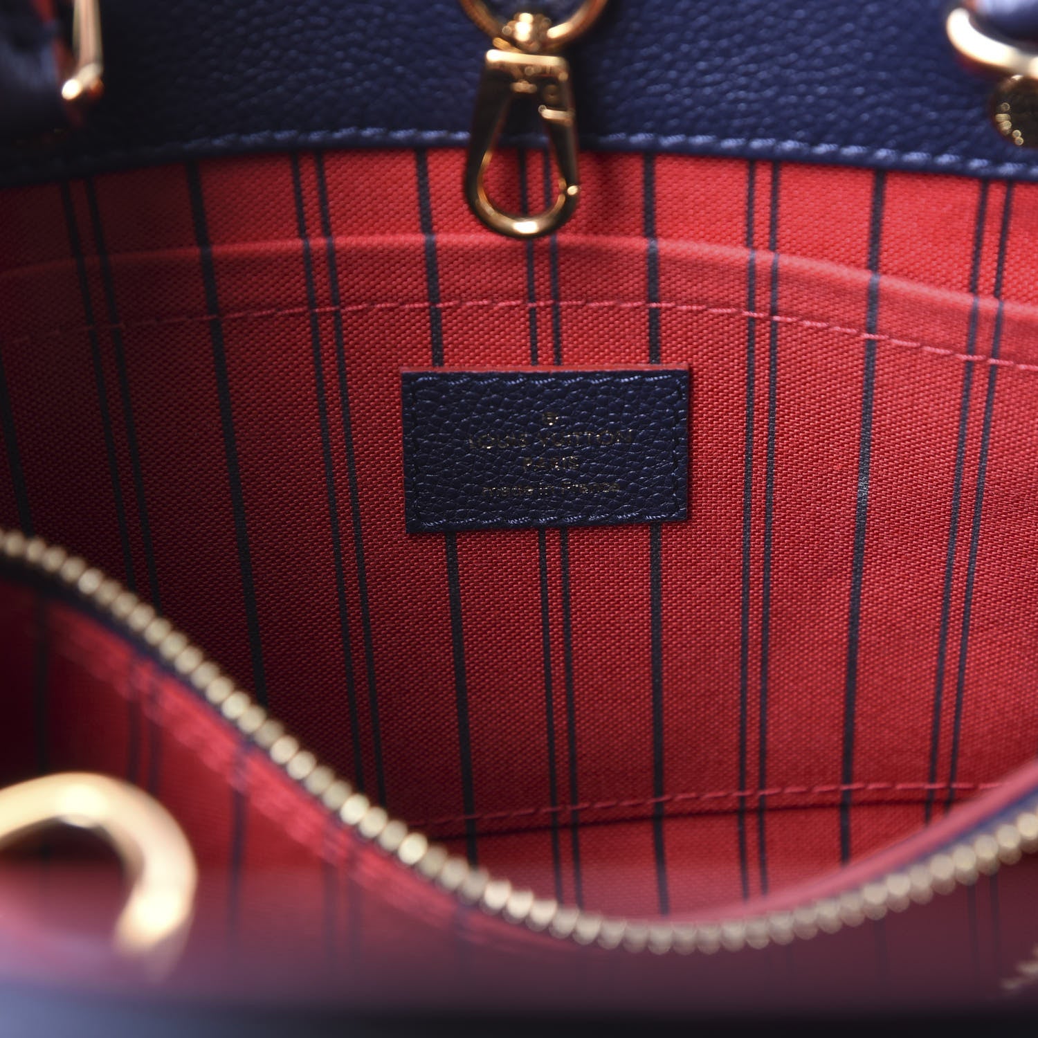 Louis Vuitton Empreinte Montaigne BB Marine Rouge 7 of 10