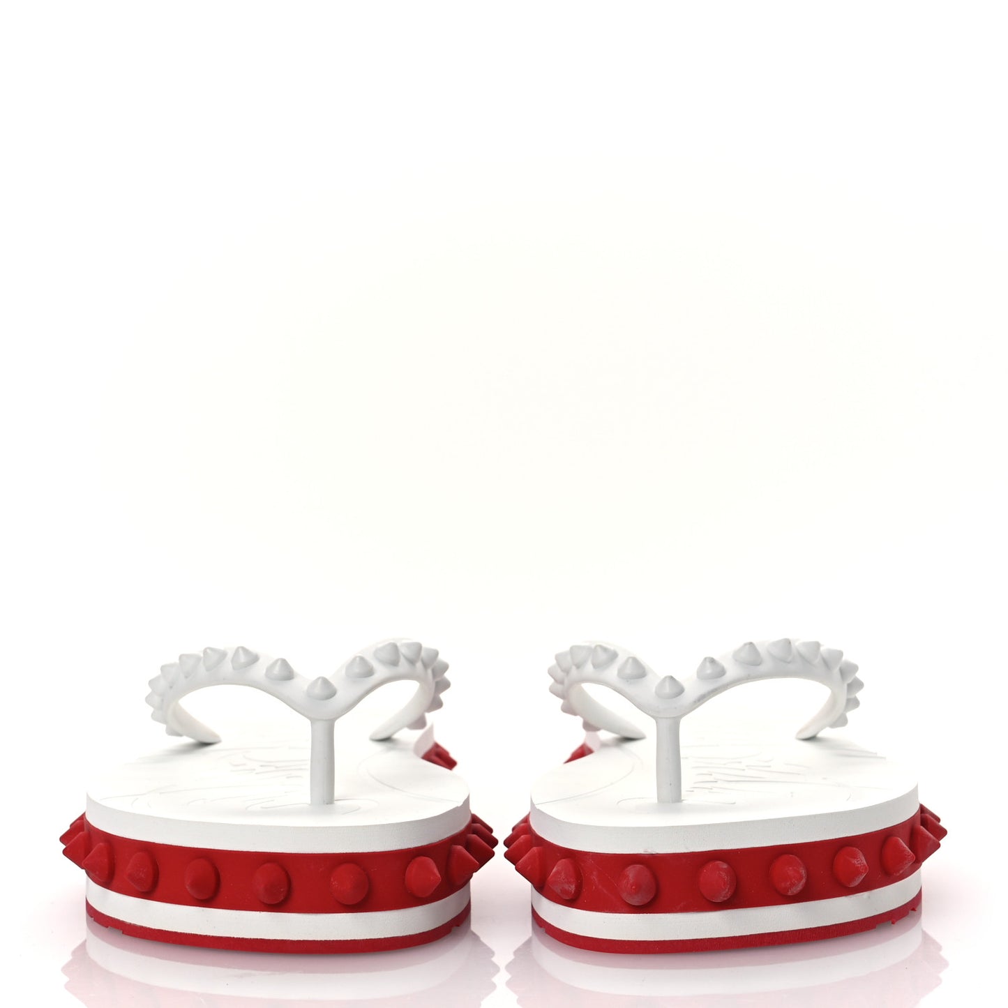 Rubber Spike Super Loubi Donna Flip Flop 36 White