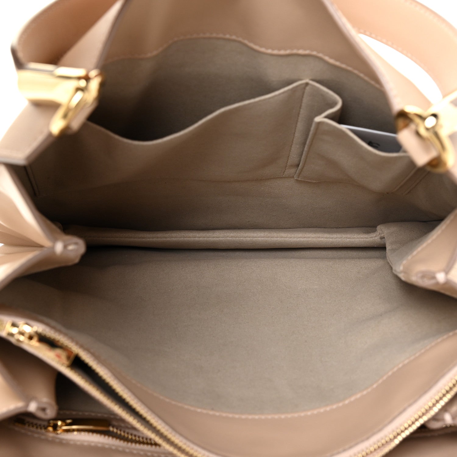 Salvatore Ferragamo Calfskin Enny Hobo New Bisque 5 of 15