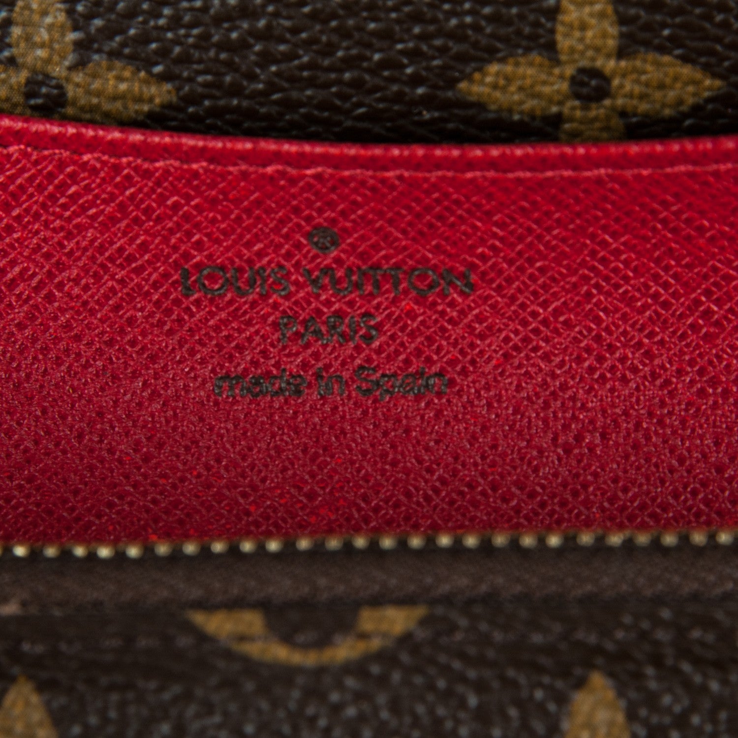 Louis Vuitton Monogram Emilie Wallet Red 6 of 7
