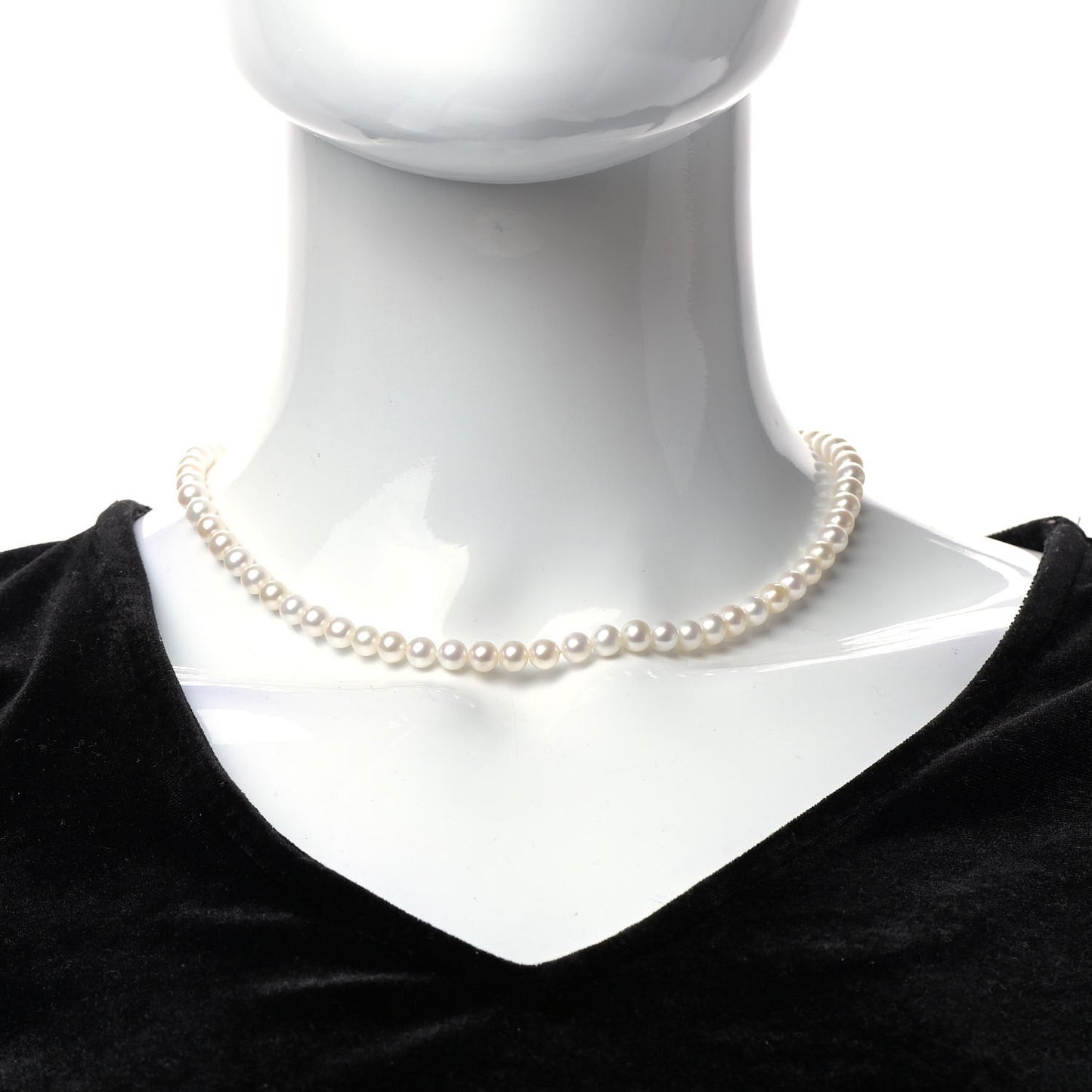 Sterling Silver Freshwater Pearl 6-7mm Ziegfeld Necklace