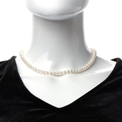 Tiffany Sterling Silver Freshwater Pearl 6-7mm Ziegfeld Necklace 2 of 6