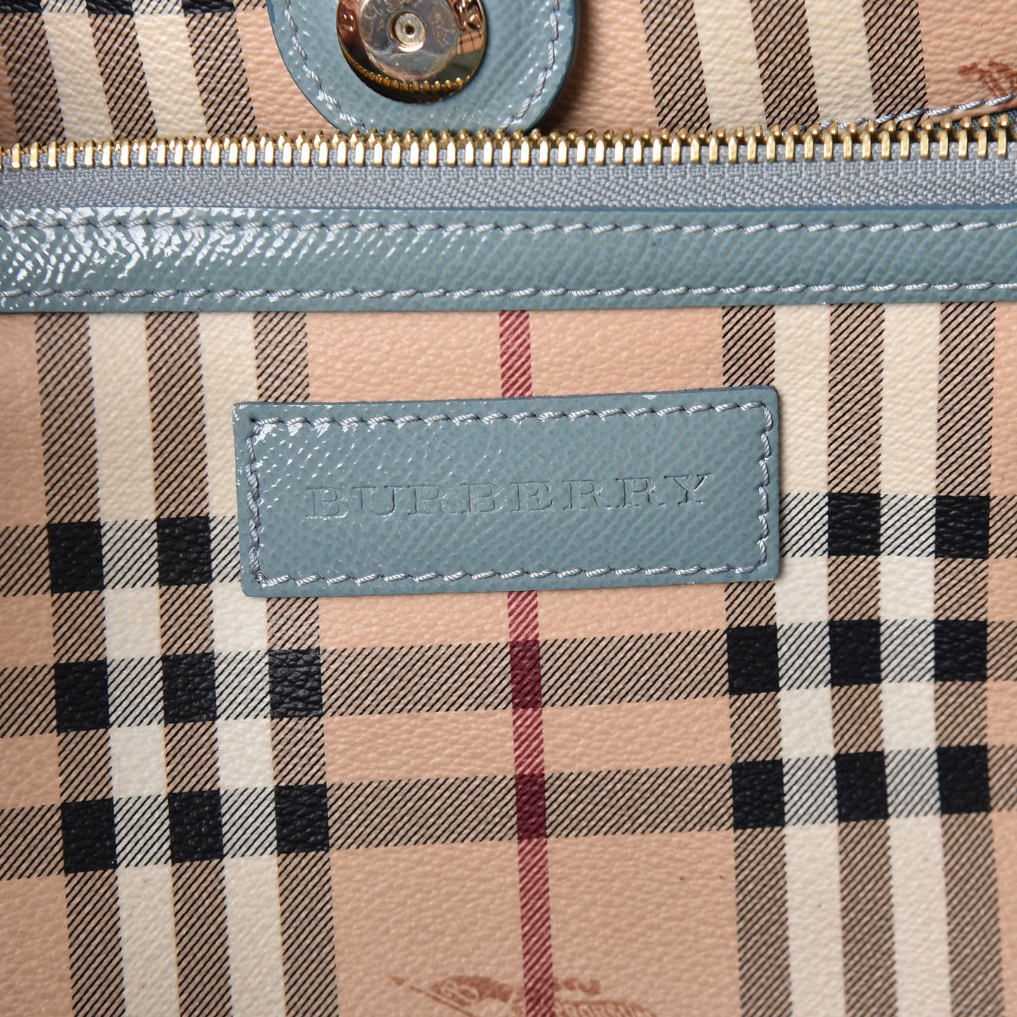 Haymarket Check Small Canterbury Tote Eucalyptus Grey
