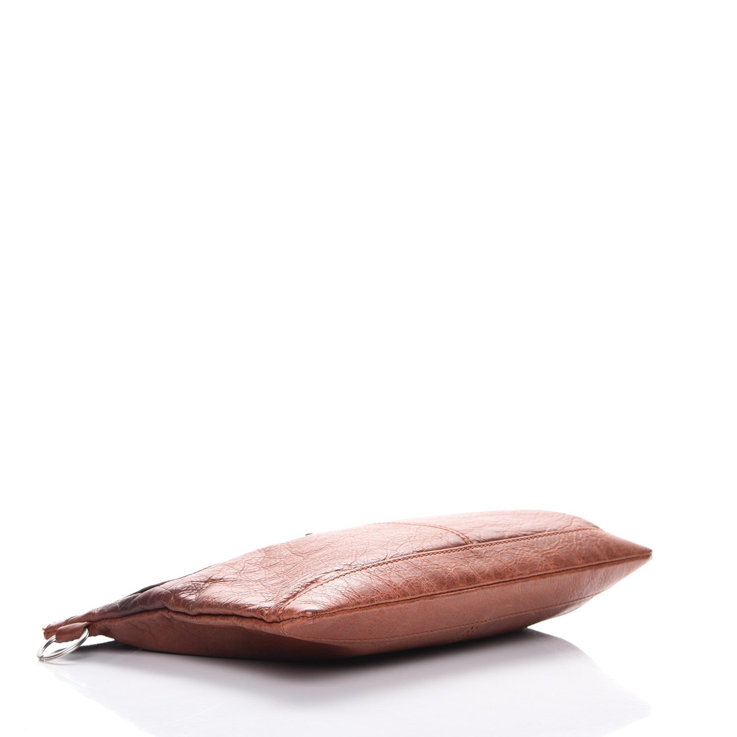 Agneau Arena Classic Hardware Medium Clip Brown