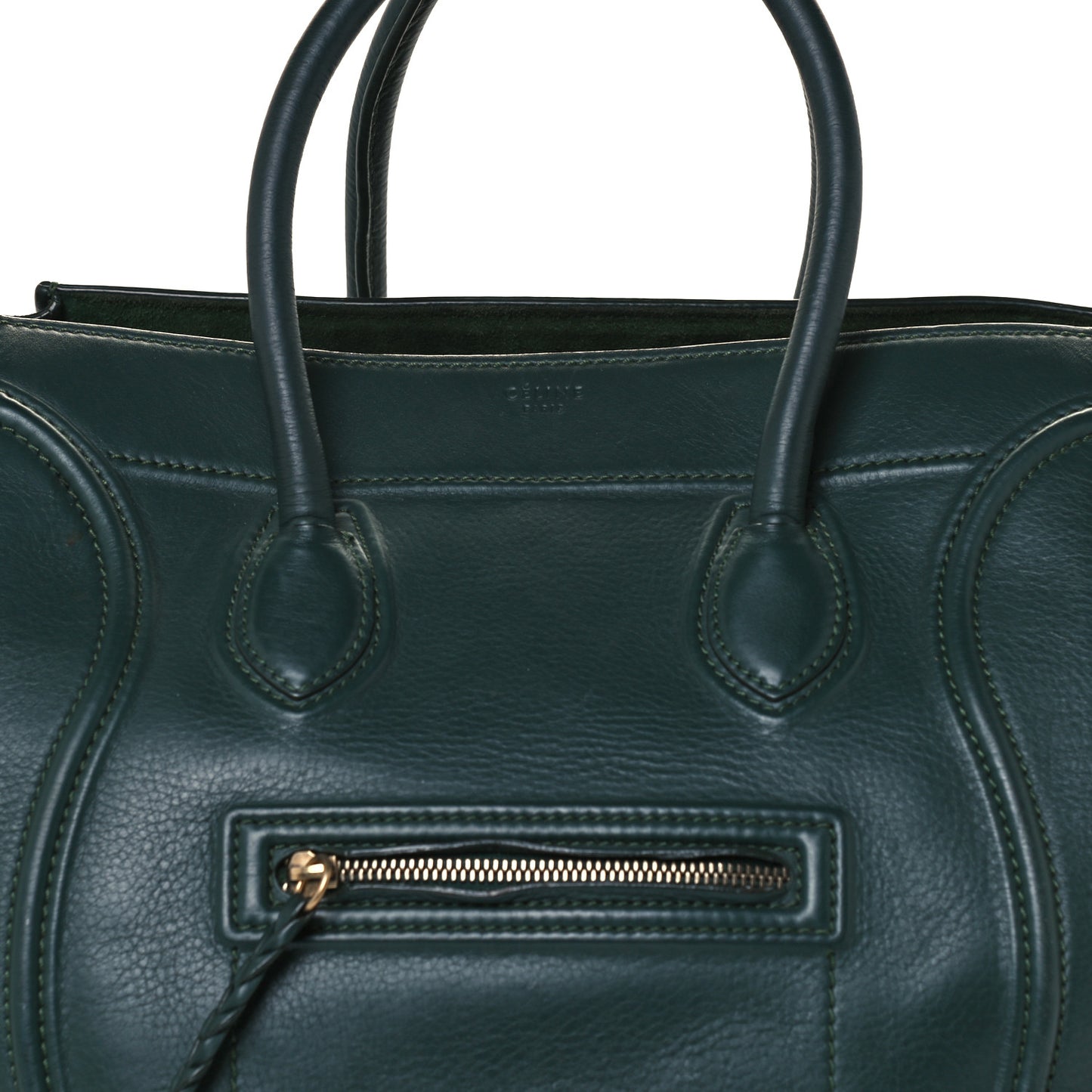 Supple Calfskin Medium Phantom Luggage Forest