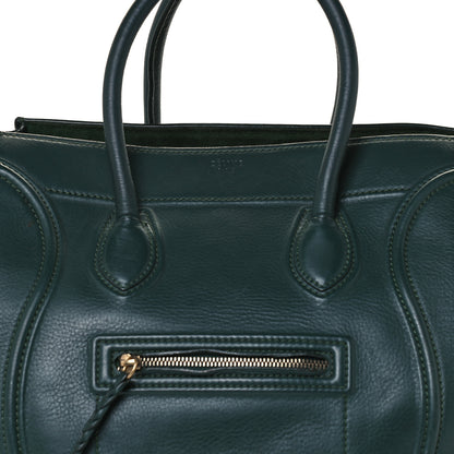 Celine Supple Calfskin Medium Phantom Luggage Forest 8 of 10