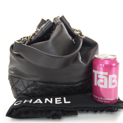 Chanel Lambskin Drawstring CC Bucket Bag Black 3 of 9
