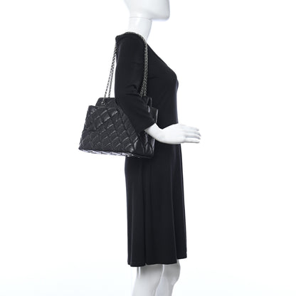 Chanel Aged Calfskin Quilted Reissue 2.55 Tote Black 3 of 5