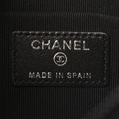 Chanel Lambskin Quilted Cosmetic Case So Black 6 of 8