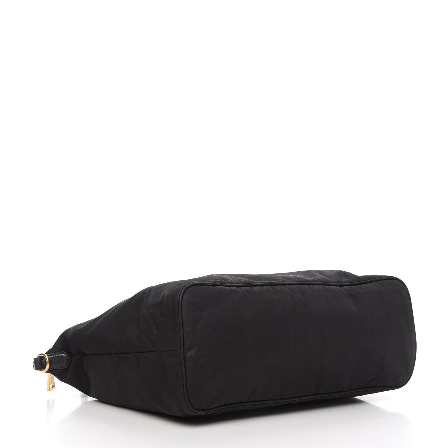 Tessuto Nylon Saffiano Shopping Tote Black